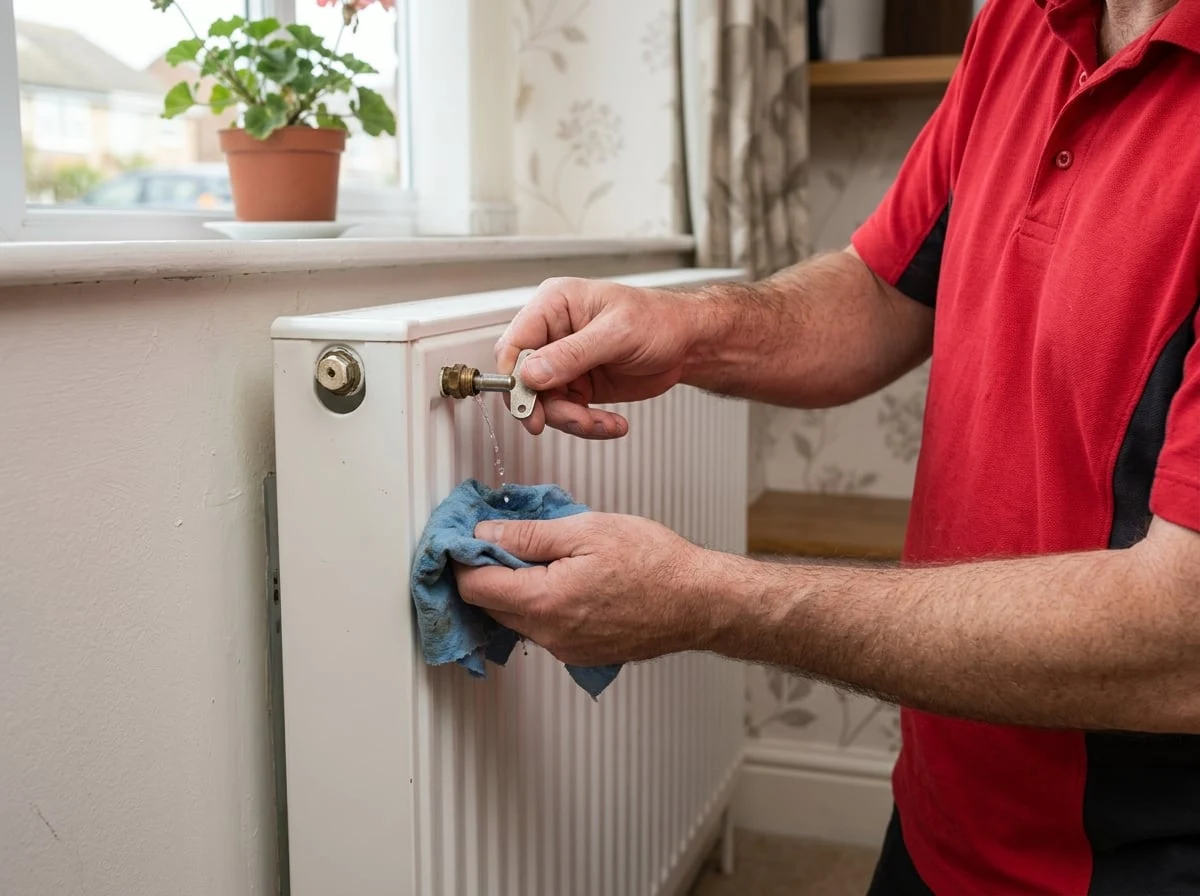 Kingston Plumbers 247 engineer working on central heating in Kingston upon Thames